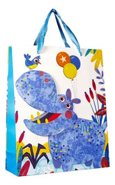 3D Return Gift Paper Bag Animals Hippo - EKRG0025 - 4